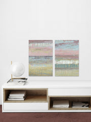 Cotton Candy Layers Diptych