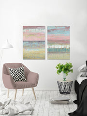 Cotton Candy Layers Diptych