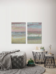 Cotton Candy Layers Diptych