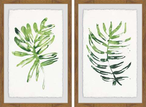 Tropical Palms Diptych