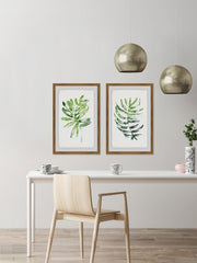 Tropical Palms Diptych
