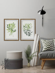 Tropical Palms Diptych