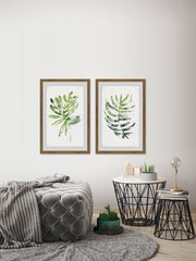 Tropical Palms Diptych