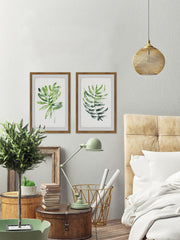 Tropical Palms Diptych