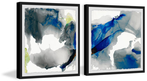 Colored Clouds Diptych