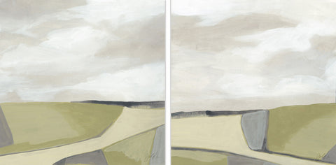 Olive Finish Diptych