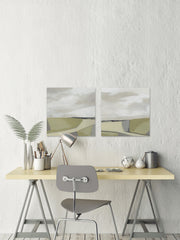 Olive Finish Diptych