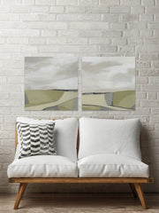 Olive Finish Diptych