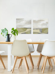 Olive Finish Diptych