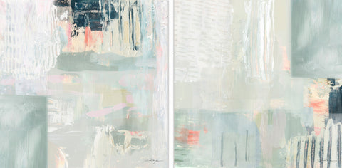 Pastel Textures Diptych