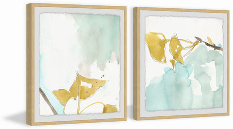 Pastel Flower Diptych