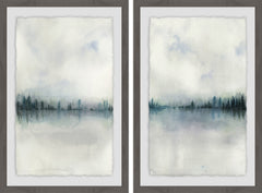 Cloudy Lake Diptych