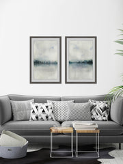 Cloudy Lake Diptych