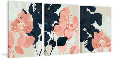 Flower Leaves Triptych