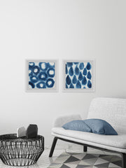 Indigo Bleed VII Diptych