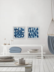 Indigo Bleed VII Diptych