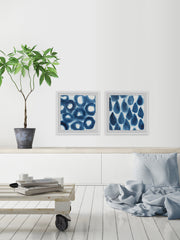 Indigo Bleed VII Diptych