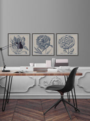 Flower Sketches Triptych