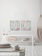 Interior Orbit V Diptych