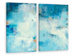 Blue Hues II Diptych