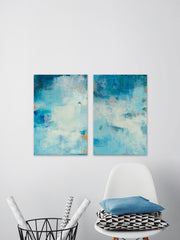 Blue Hues II Diptych