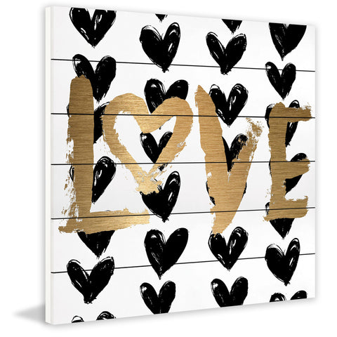 Black Hearts in Rows